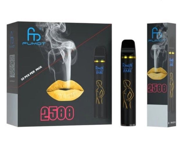 Disposable E Cigarettes RandM Babe 2500Puffs All-in-one system 8ml Nic-Salt