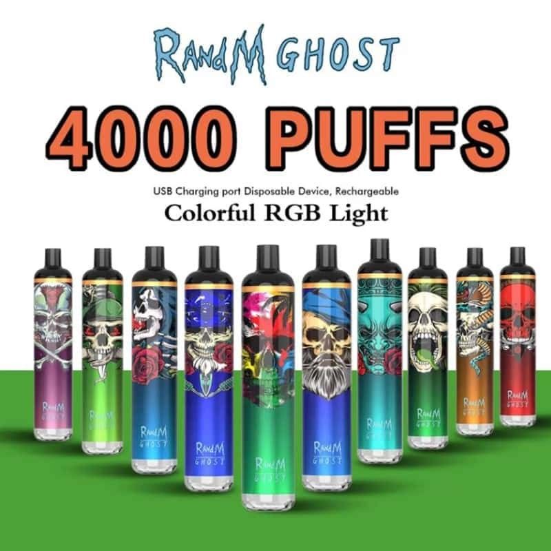 4000 Puffs Disposable Vape Pens Flavored 1100mAh Rechargeable