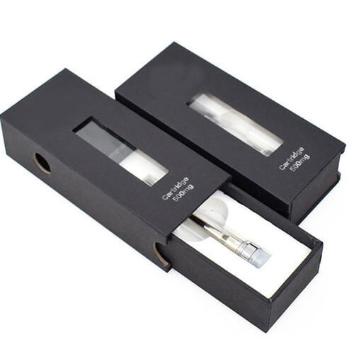 Delta 8 Cartridge Box Packaging With UV Embossing Various Styles