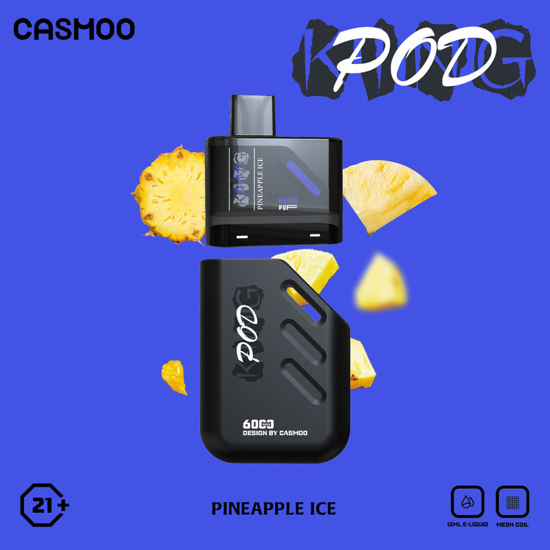 OEM ODM Plastic 5000 Puff Vape With Mesh Coil Rechargeable 550mAh Multi Flavors