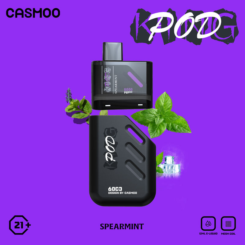 OEM ODM Plastic 5000 Puff Vape With Mesh Coil Rechargeable 550mAh Multi Flavors
